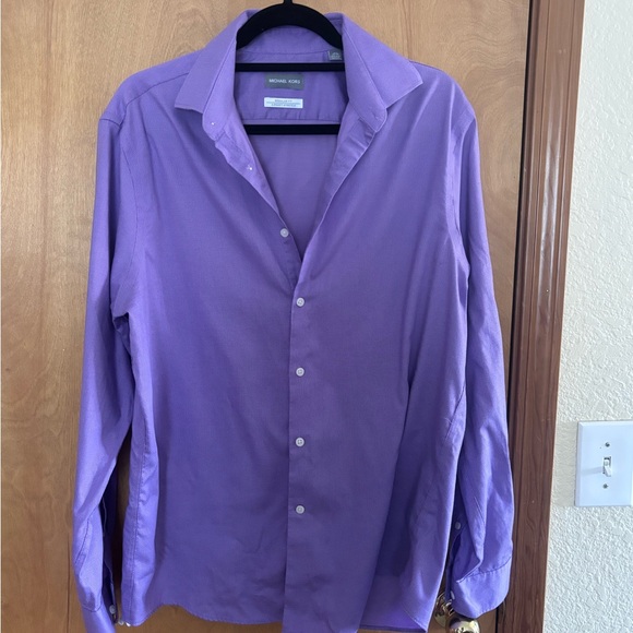 Michael Kors Men's Lavender Dress Shirt - Picture 1 of 8
